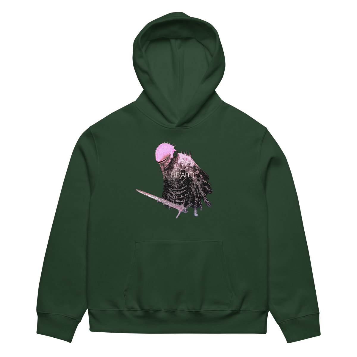 RICH NONSENSE HOODIE UNISEX DANCE OF THE DREAM MAN GREEN FRONT