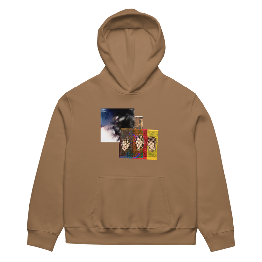 RICH NONSENSE HOODIE UNISEX LEAVE THE WINDOW OPEN BROWN FRONT